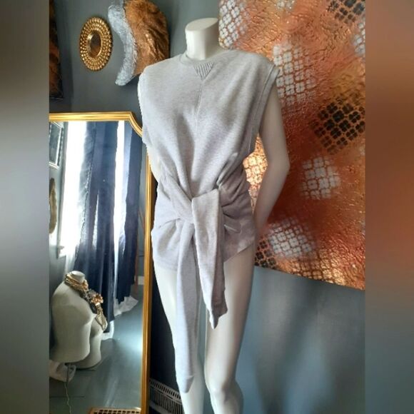 NWT Zara Cotton Blend Sleeveless Sweatshirt - Picture 1 of 11